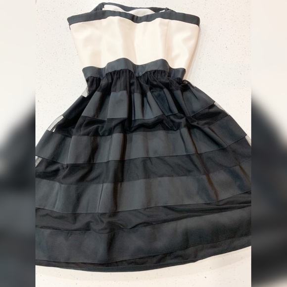 Strapless Black and Ivory Dress - Holiday - Picture 2 of 5